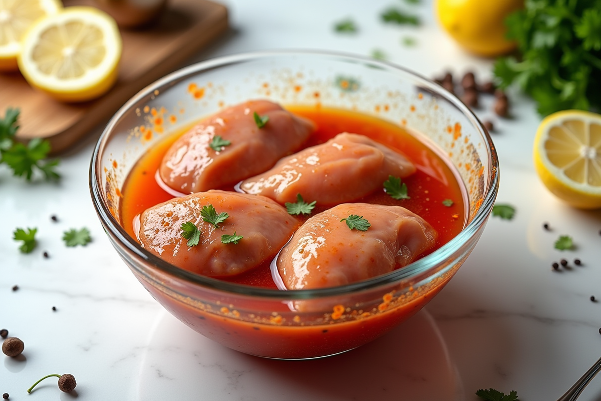 poulet marinade